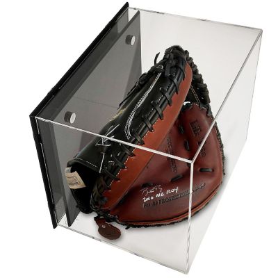 OnDisplay Deluxe UV-Protected Baseball Hat/Helmet Display Case - Black Base Image 2