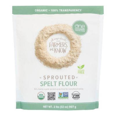 One Degree Organic Foods Sprouted Spelt Flour - Organic - Case of 6 - 32 oz. Image 1