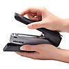 One-Finger Desktop Stapler, Black/Gray Image 4