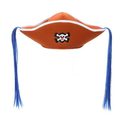 One Piece Buggy Cosplay Hat With Hair Image 1