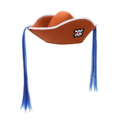 One Piece Buggy Cosplay Hat With Hair Image 1