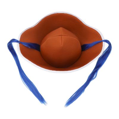 One Piece Buggy Cosplay Hat With Hair Image 2