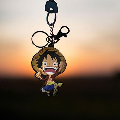 One Piece Luffy PVC Keychain Image 1