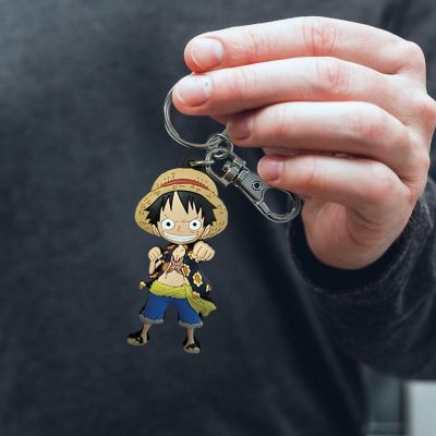 One Piece Luffy PVC Keychain Image 1