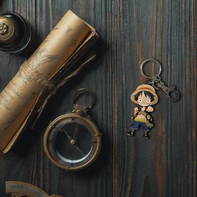 One Piece Luffy PVC Keychain Image 2