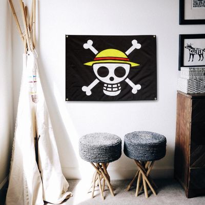 One Piece Luffy's Straw Hat Pirates Skull Flag Image 2