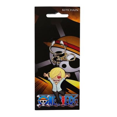 One Piece Sanjin Love PVC Keychain Image 1