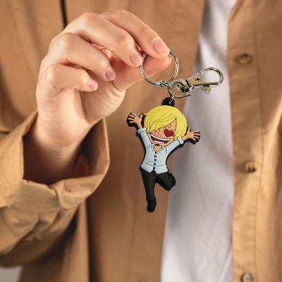 One Piece Sanjin Love PVC Keychain Image 2