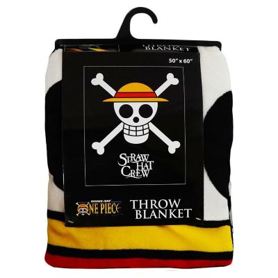 One Piece Straw Hat Pirates 22 x 17 Inch Skull Logo Blanket Image 3