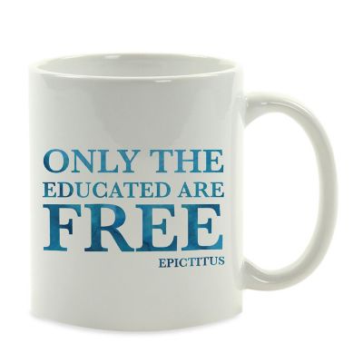Only the Educated Are Free Ceramic Mug Image 2