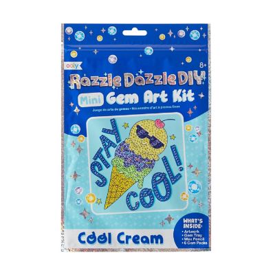 OOLY Razzle Dazzle D.I.Y. Mini Gem Art Kit: Cool Cream Image 1