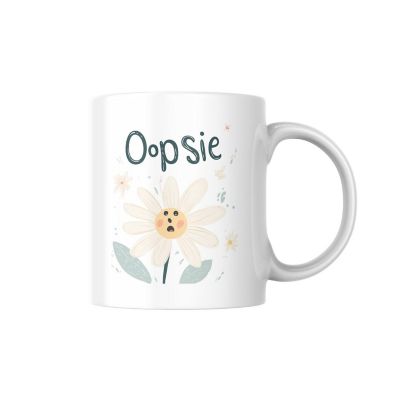 Oopsie Daisy Mug by Dancing Littles Jungle Image 1