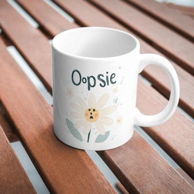 Oopsie Daisy Mug by Dancing Littles Jungle Image 2