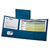OProperford Paper Tri Fold Pocket Folder, Blue, Pack of 20 Image 1
