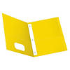 OProperford Twin Pocket Folders with Fasteners, Letter Size, Yellow, BoProper of 25 Image 1