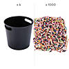 Orange & Black Buckets with Candy Parade Kit - 1004 Pc. Image 1