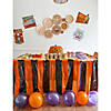 Orange &amp; Black Table Skirt Image 1