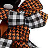 Orange and Black Witch with Bows Halloween Wreath  24-Inch  Unlit Image 2