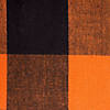 Orange Buffalo Check Tablecloth 52X52 Image 1