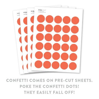 Orange Confetti 180-Pack Image 1