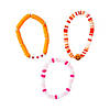 Orange Disc Bead Friendship Bracelets - 12 Pc. Image 1