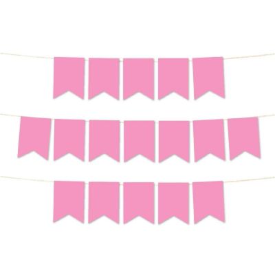 Orange Pennant Banner - 4 x 5.5 Inch Image 1