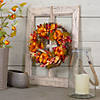 Orange Pumpkins and Berries Autumn Harvest Wreath  13-Inch  Unlit Image 1