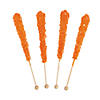 Orange Rock Candy Lollipops - 12 Pc. Image 1