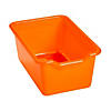 Orange Scoop-Front Storage Bins - 10 Pc. Image 1