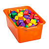 Orange Scoop-Front Storage Bins - 10 Pc. Image 1