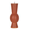 Orange SimpluProper Led Designer Candle W/4 And 8 Hr Timer (Set Of 2) 3.5" X 9.25"H WaProper/Plastic Image 1