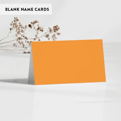 Orange Table Tent Place Cards 20-Pack Image 2