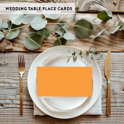 Orange Table Tent Place Cards 20-Pack Image 3