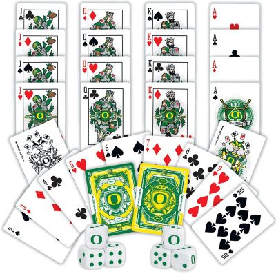Oregon Ducks - 2-Pack Playing Cards &amp; Dice Set Image 2