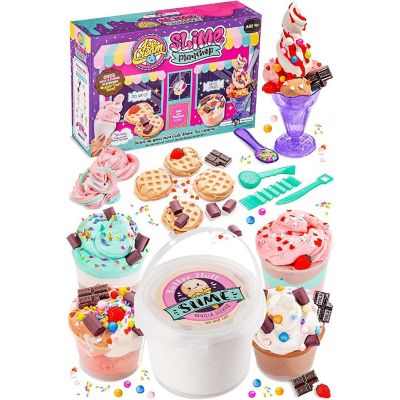 Original Stationery Ice Cream Slime Playshop, Ice Cream Slime Kit to Make Fun Slime Ice Cream Toys, Pink Slime &amp; Sweet Slime Waffle, Great Gift Idea Image 1