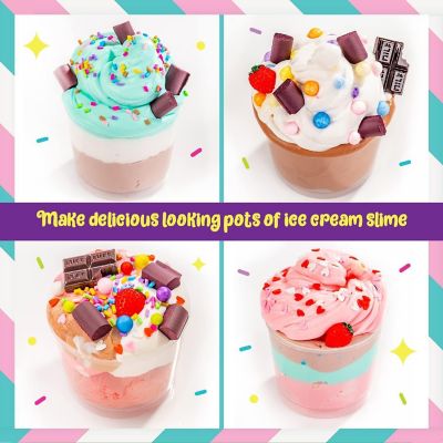 Original Stationery Ice Cream Slime Playshop, Ice Cream Slime Kit to Make Fun Slime Ice Cream Toys, Pink Slime &amp; Sweet Slime Waffle, Great Gift Idea Image 3