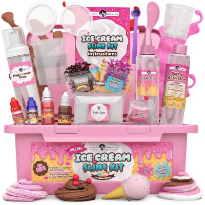 Original Stationery Mini Ice Cream Slime Kit, Girls Slime Kit to Make Ice Cream Slimes, Fun Slime and Butter Slime, Slime Kit for Girls Ages 7-12 Image 1