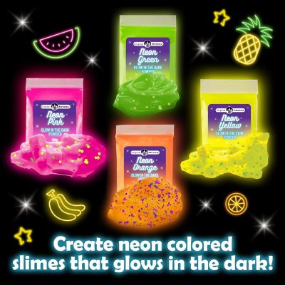 Original Stationery Tropical Glow In The Dark Slime Kit to Make Neon Crunchy Slime, Floam, Jelly Cube and Rainbow Slime, Fun Slime Kit for Girls 10-12 Image 1