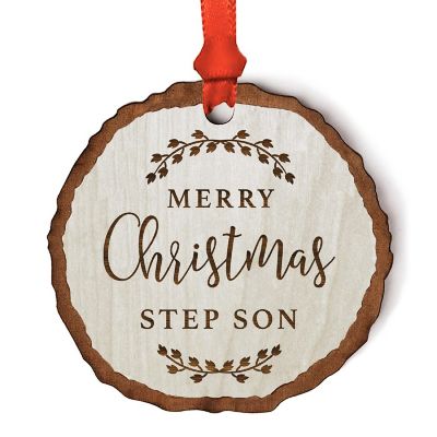 Ornament Engraved Wood Slab Step Son Image 1
