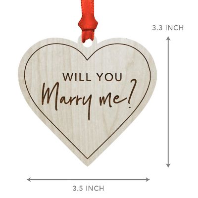 Ornament Gift Heart Will You Marry Me? Image 2