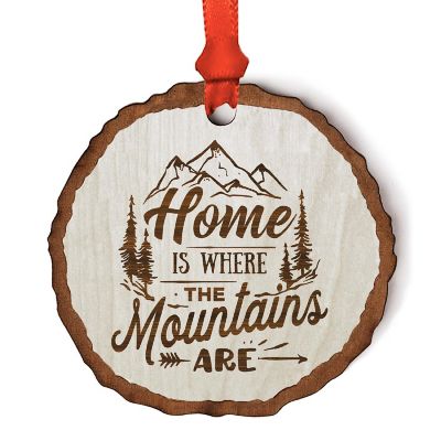 Ornament Wood Slab Where The Mountains Image 1