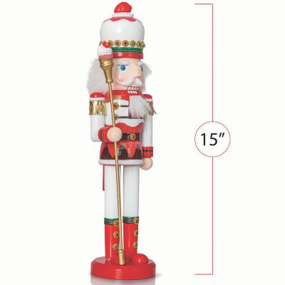 Ornativity Strawberry Toy Soldier Nutcracker - Strawberry Hat with Cupcake Scepter King Theme Christmas Nutcracker Figure Holiday Decoration Image 3