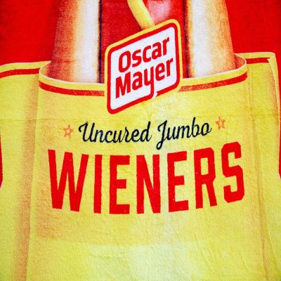 Oscar Mayer Jumbo Hot Dogs Fleece Throw Blanket  45 x 60 Inches Image 1