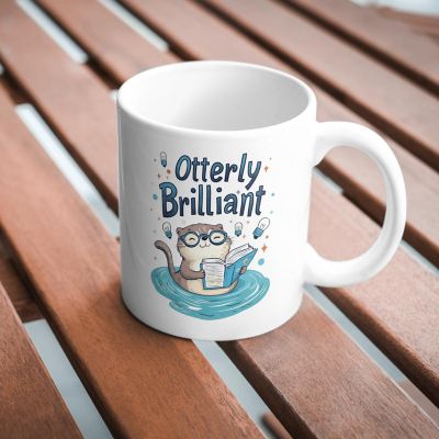 Otterly Brilliant Mug by Dancing Littles Jungle Image 2