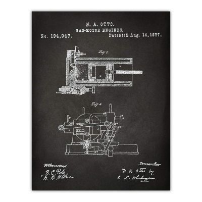 Otto 4-Cycle Engine 1877 8.5x11in Image 1