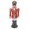 Outdoor 36" Red & White Nutcracker with Moving Arms Image 1