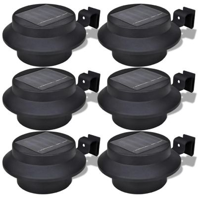 Outdoor Solar Lamp Set 6 pcs Fence Light Gutter Light Image 1
