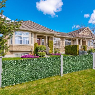 Outsunny 118" x 39" Artificial Ivy Vine Privacy Fence Screen Faux Hedge Leaf Decoration for Outdoor Garden Backyard Dark Green Image 2