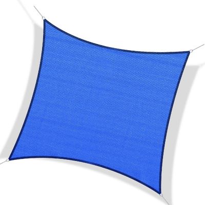 Outsunny 24' x 24' Outdoor Patio Sun Shade Sail Canopy Square UV Resistant  Navy Blue Image 1