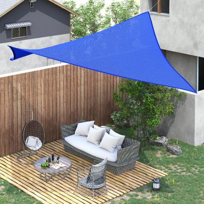 Outsunny 24' x 24' Outdoor Patio Sun Shade Sail Canopy Square UV Resistant  Navy Blue Image 3